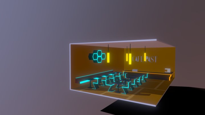 Cyberpunk Cafe 3D Model