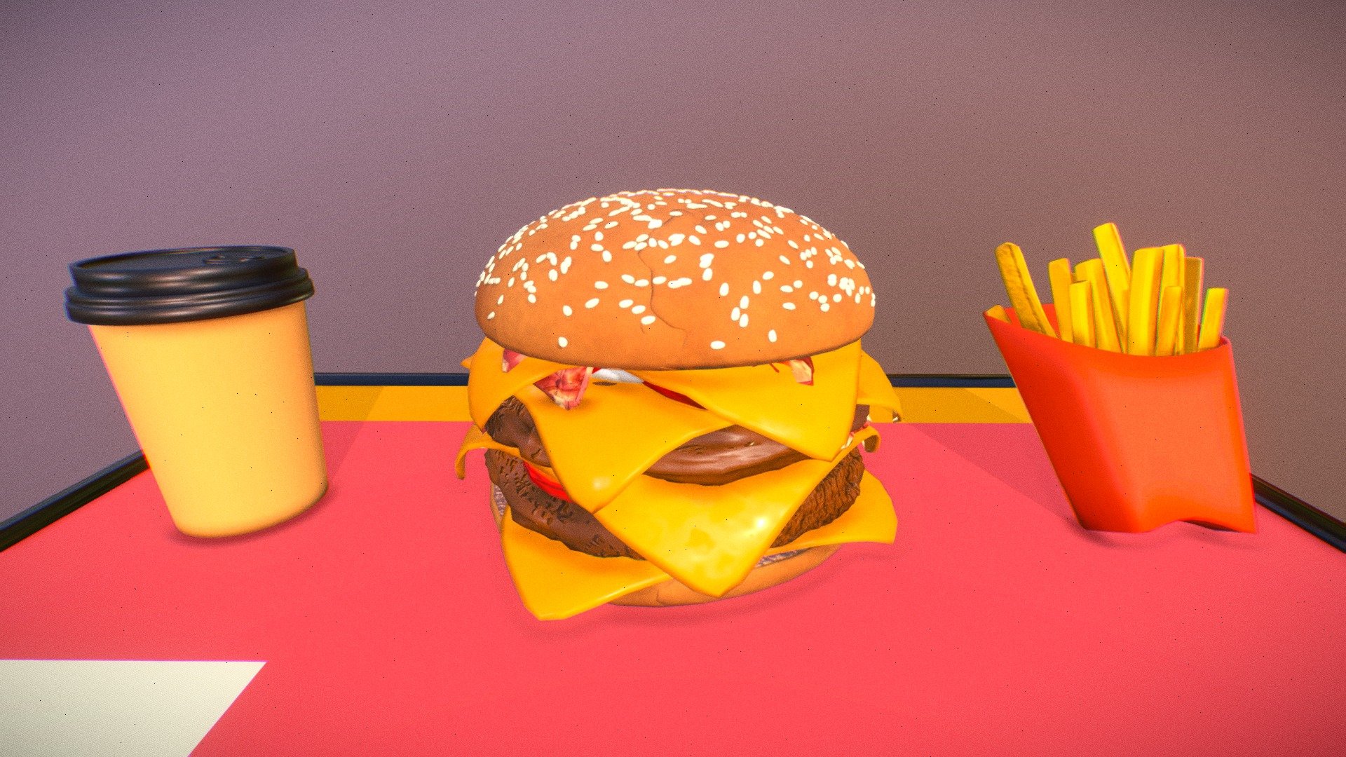 Burger rig & animation - Buy Royalty Free 3D model by matisosanimation ...