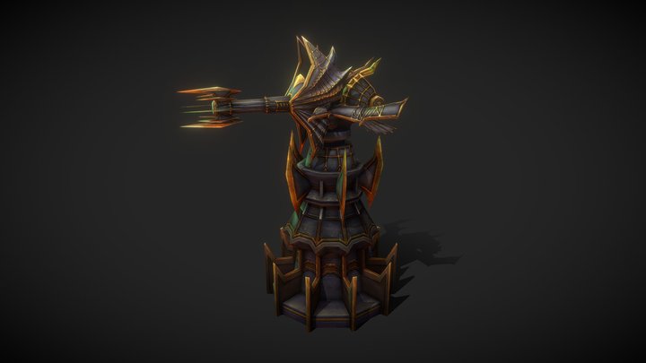 MOBA Fire Tower 3D Model