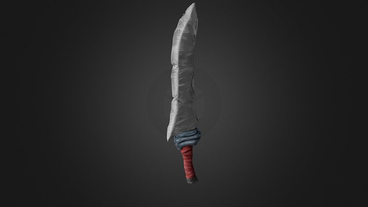 Low-Poly Blade 3D Model