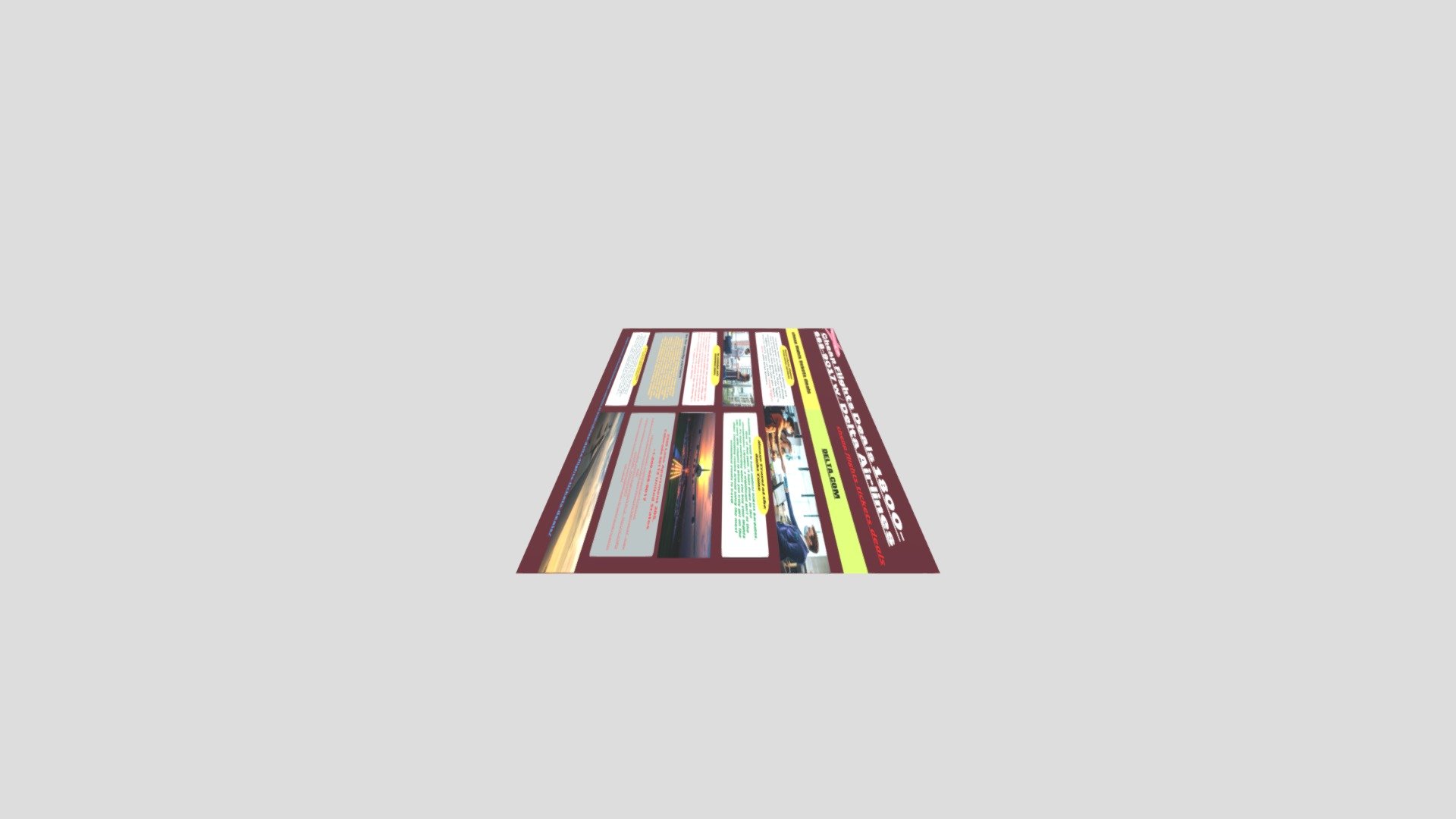 Cheap Delta Flights Tickets Call 3d Model By Deltaairlines293