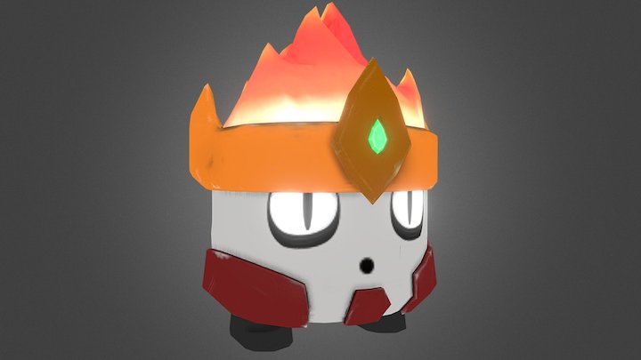 Fire Buddy Character 3D Model