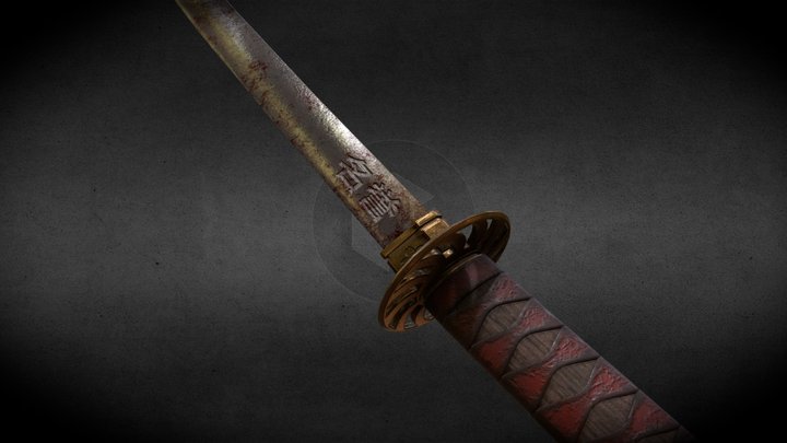 Game Ready Katana 3D Model