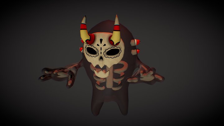 Skull Monster 3D Model