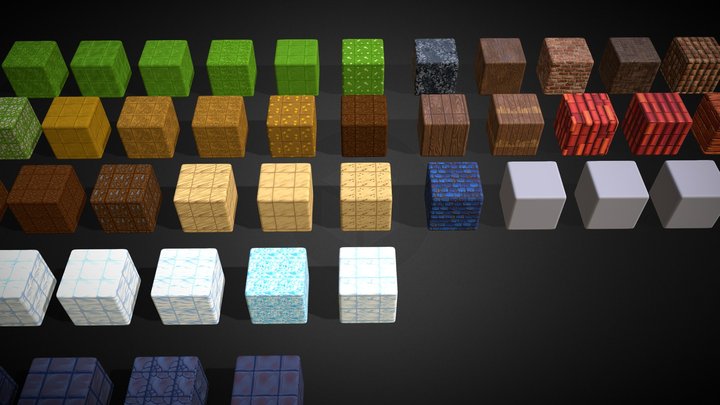 HandPainted and Tile Textures 3D Model