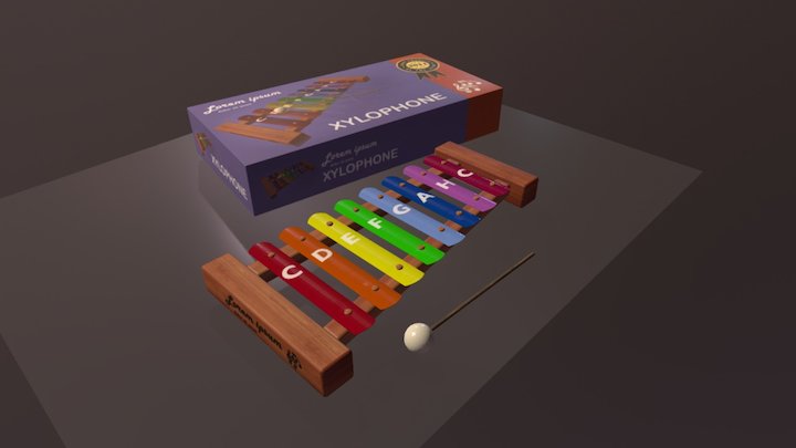 Xylophone 3D Model