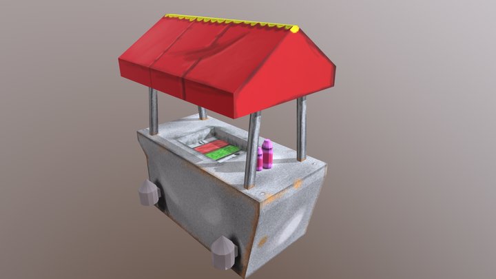 Hot Dog Kart 3D Model