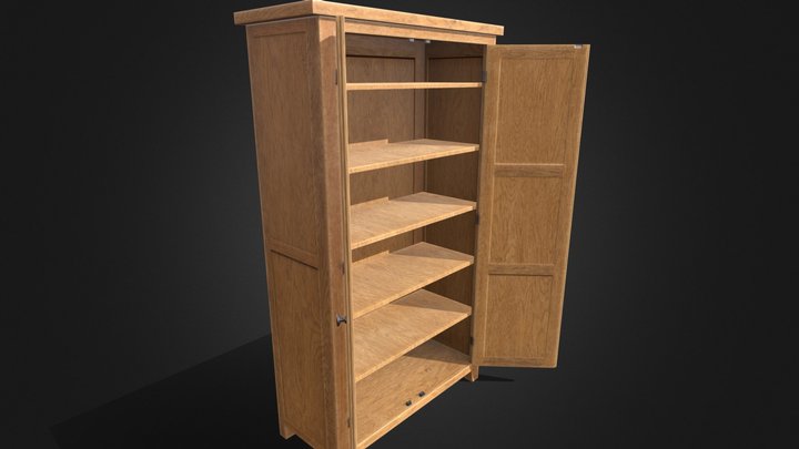 wooden cupboard – Kostenloses 3D-Modell STL