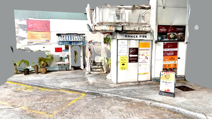 Entrance of Fleet Arcade@Fenwick Pier Hong Kong 3D Model