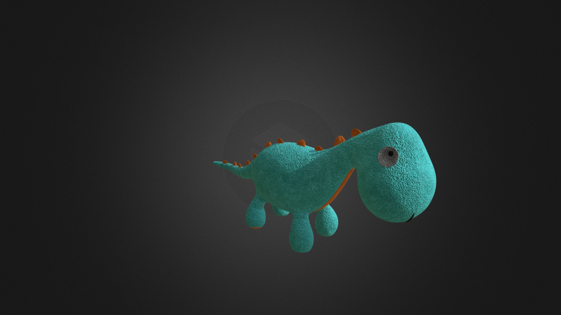 3D model Dino Mascot - This is a 3D model of the Dino Mascot. The 3D model is about a blue and green fish.