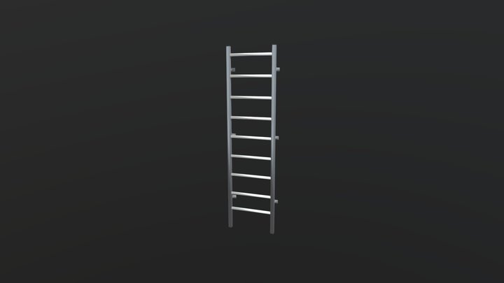 WALL BAR SET WORKOUT STATION WINNER BLACK 1 3D Model