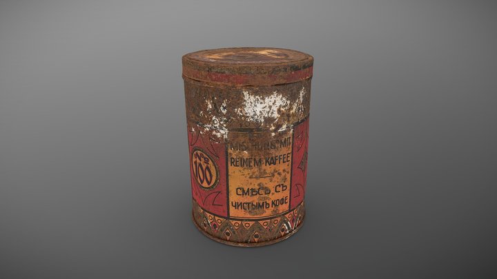 Dóza na kávu / Coffee tin 3D Model