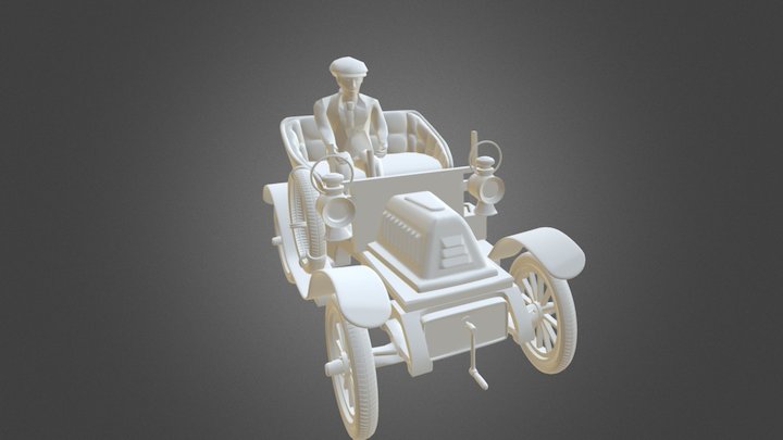 Auto Chofer Deformado 3D Model