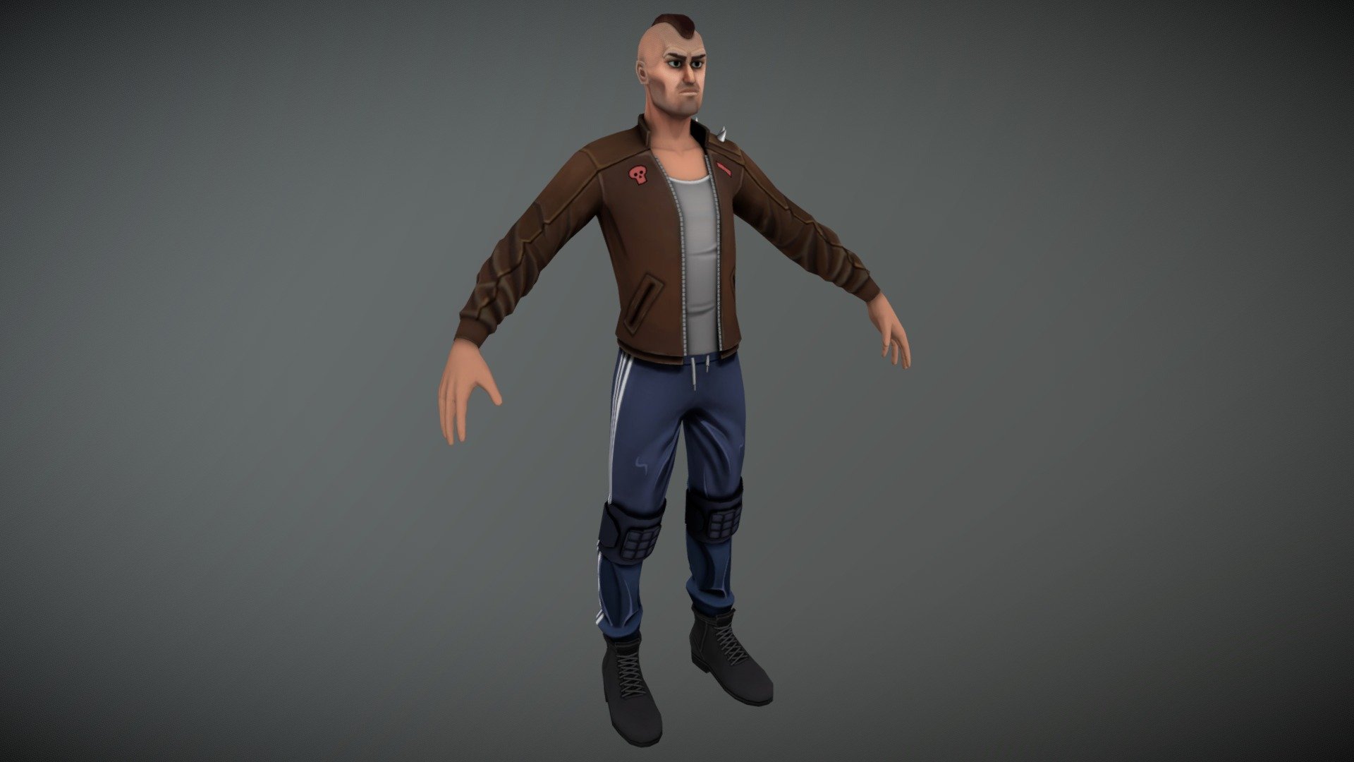 Thug character - 3D model by greg.art [635ba7d] - Sketchfab