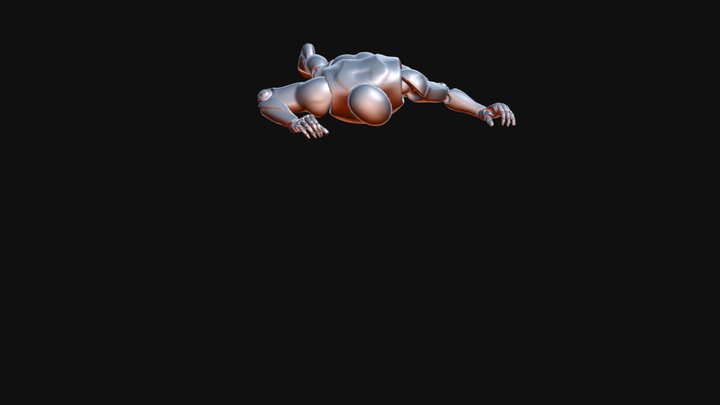 Anim_UE4_ GettingUp_DOWN 3D Model