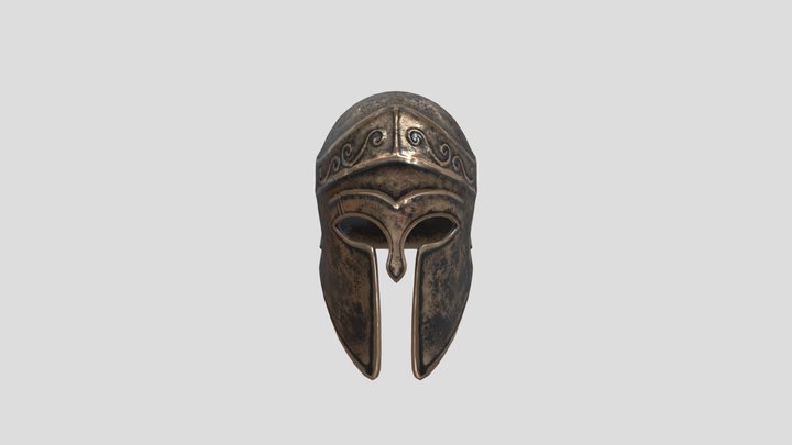 Corinthian Greek helmet 3D Model