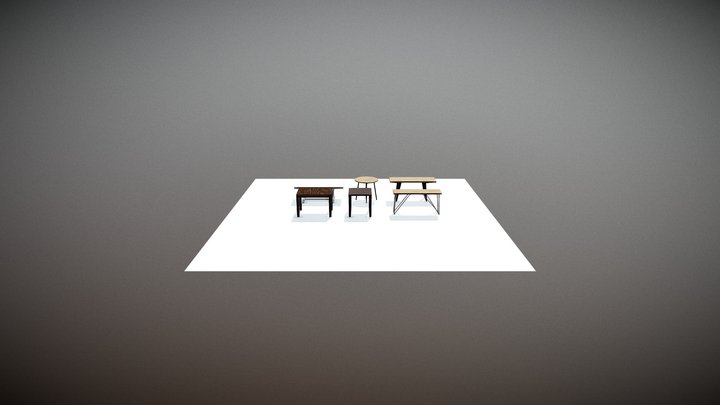 Table Pack - Collection 3D Model