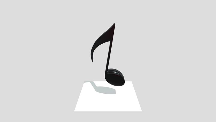 Music Note 3D Model