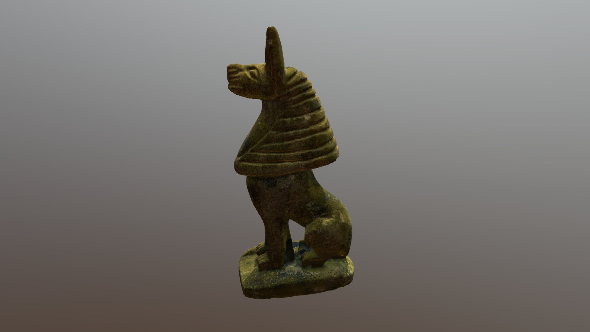 Egyptian Jackal Figurine (VCU_3D_4283)