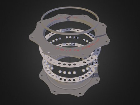 Flat Round Bearing (for Lazy Susan) 3D Model