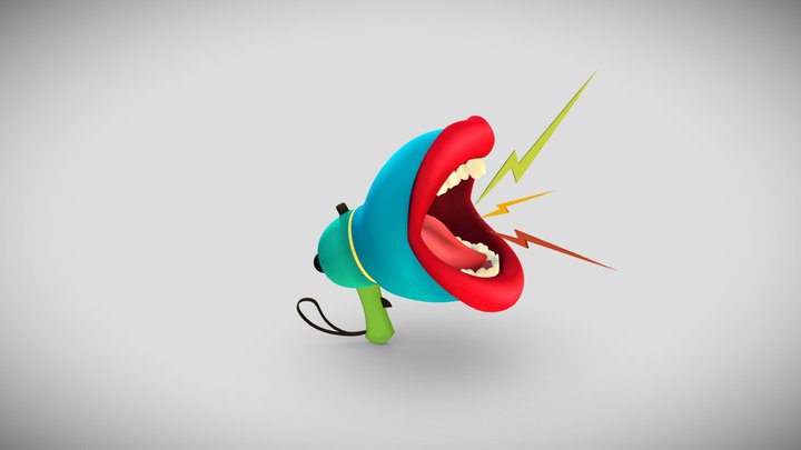 Mouth Speaker 3D Model