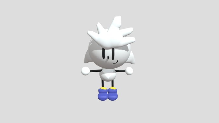 Silver The Sketchog 3D Model