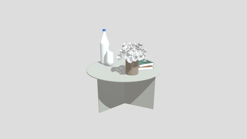 Small Side Table With Decoration