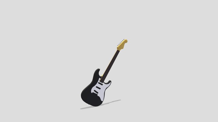 stratocaster guitar 3D Model