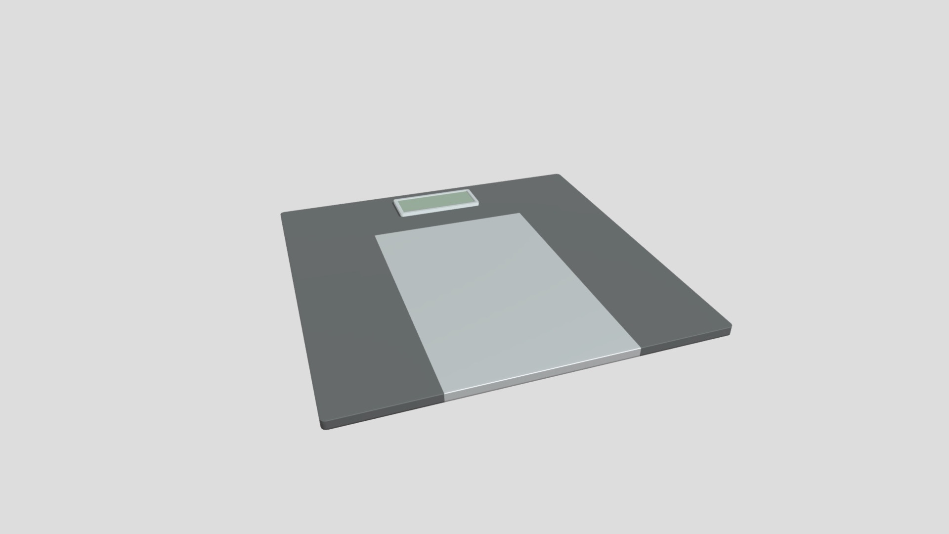 3D model Electronic Scale - This is a 3D model of the Electronic Scale. The 3D model is about a black rectangular box.