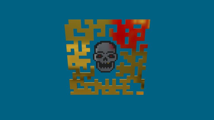 Skull Danger 3D Model