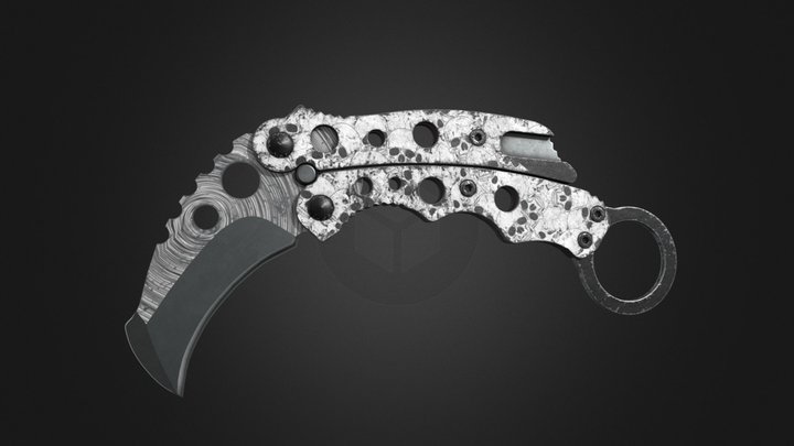 Karambit Balisong Knife 3D Model