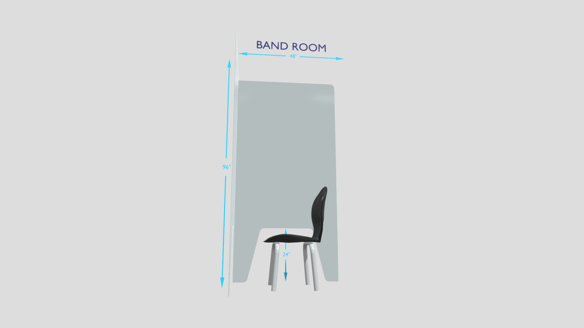 Band Room Sneeze Guard Dividers v2