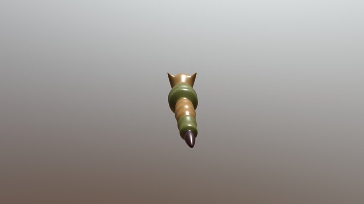 Worm Character 3D Model