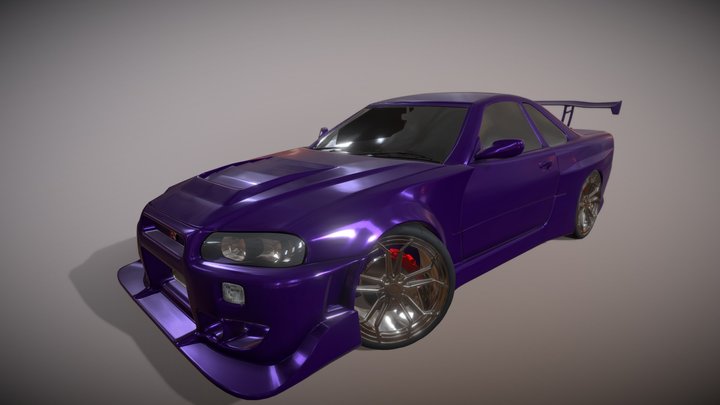 Nissan Skyline R34 3D Model