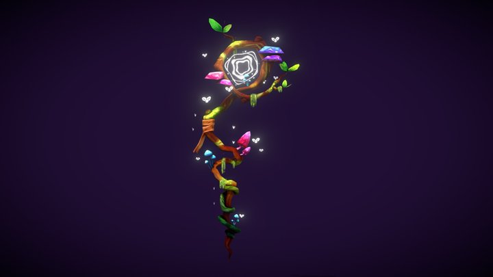 Staff of the Archmage Sh'Ruum 3D Model