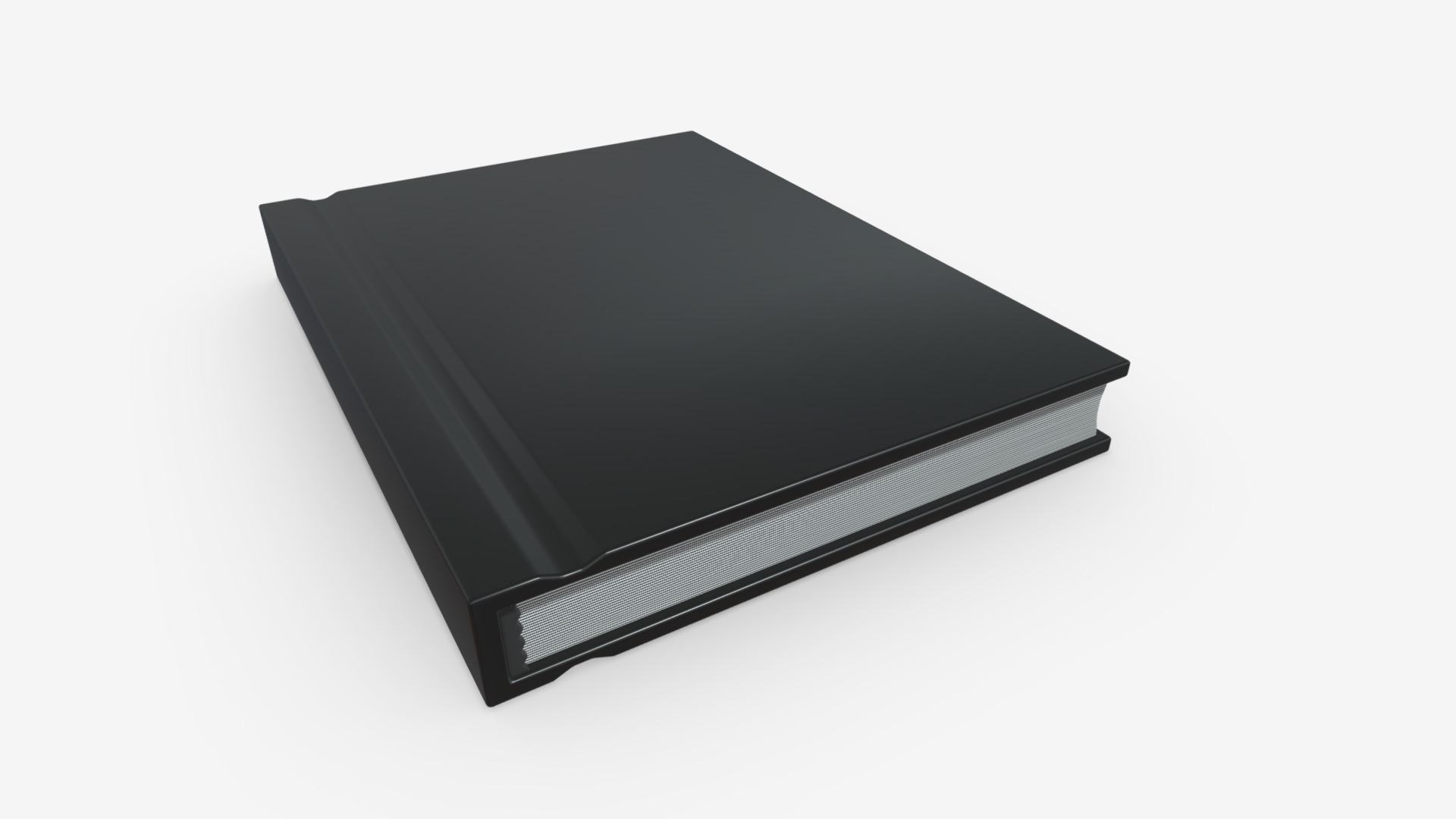 3D model notebook closed size A8