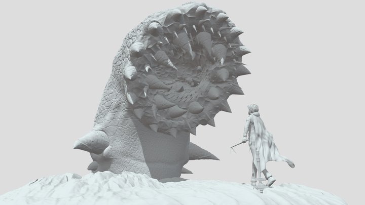 Dune figure Art toy 3D Model