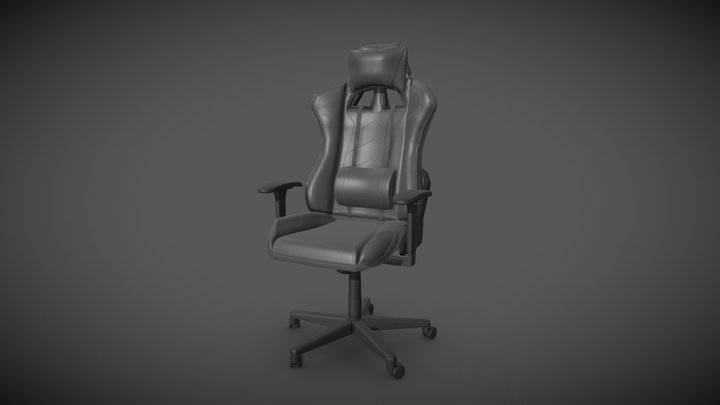 Gaming Chair Black 3D Model