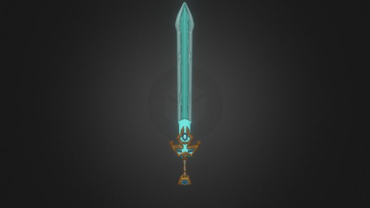 Belligerent Sword of minerals 3D Model