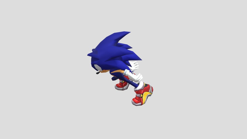 SA2 dreamcast Sonic model