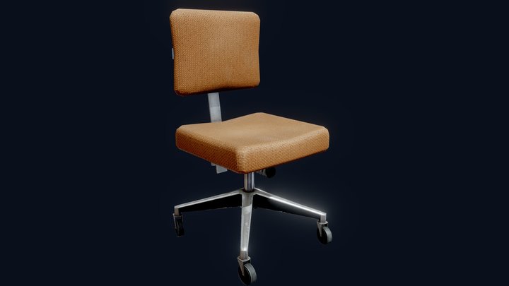 Swivel Chair - Fabric 3D Model