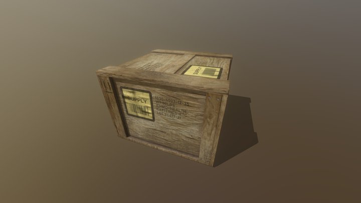 Half-Life 2 RTX Item/Supply Crate 3D Model