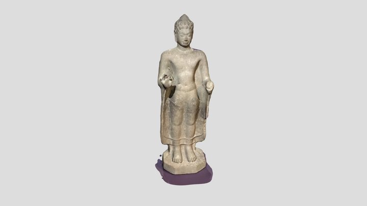 Buddha Cambodia in Dharma Tchakra 3D Model