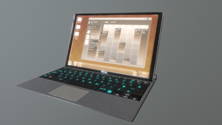 laptop B 3D Model