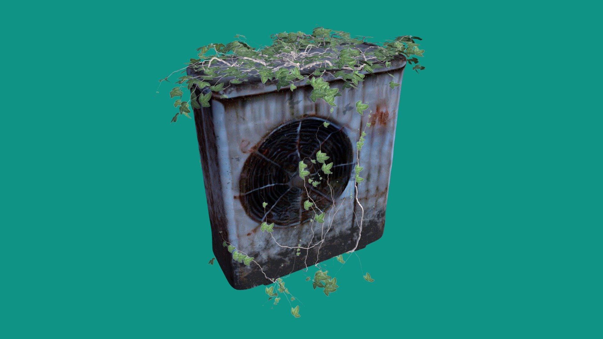 rusty air conditioner 2 Download Free 3D model by vicente betoret