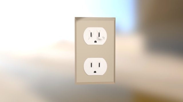 Wall Outlet 3D Model