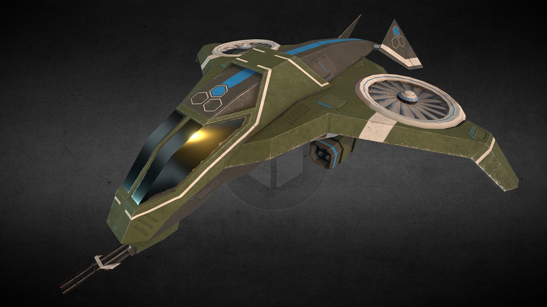 Sci-fi military aircraft