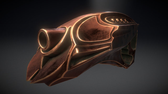 Futuristic Handgun Another Texture Test – Modello 3D gratuito STL