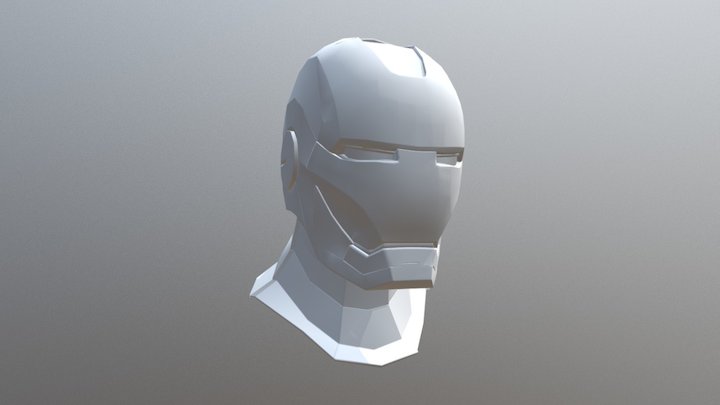 Iron Man Head 3D Model