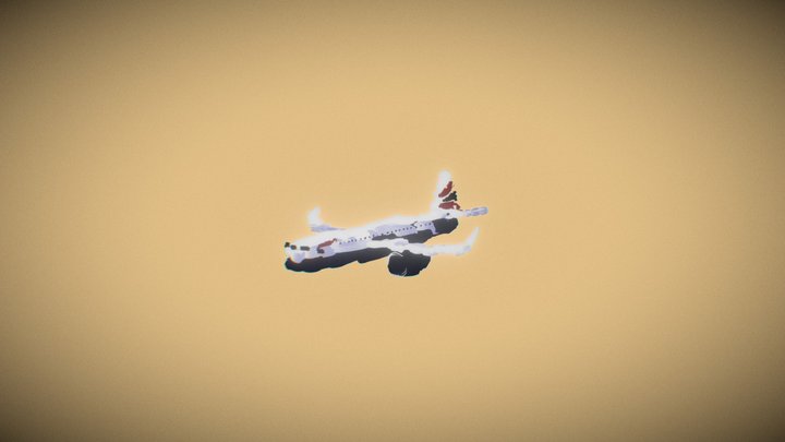 Plane flying 3D Model